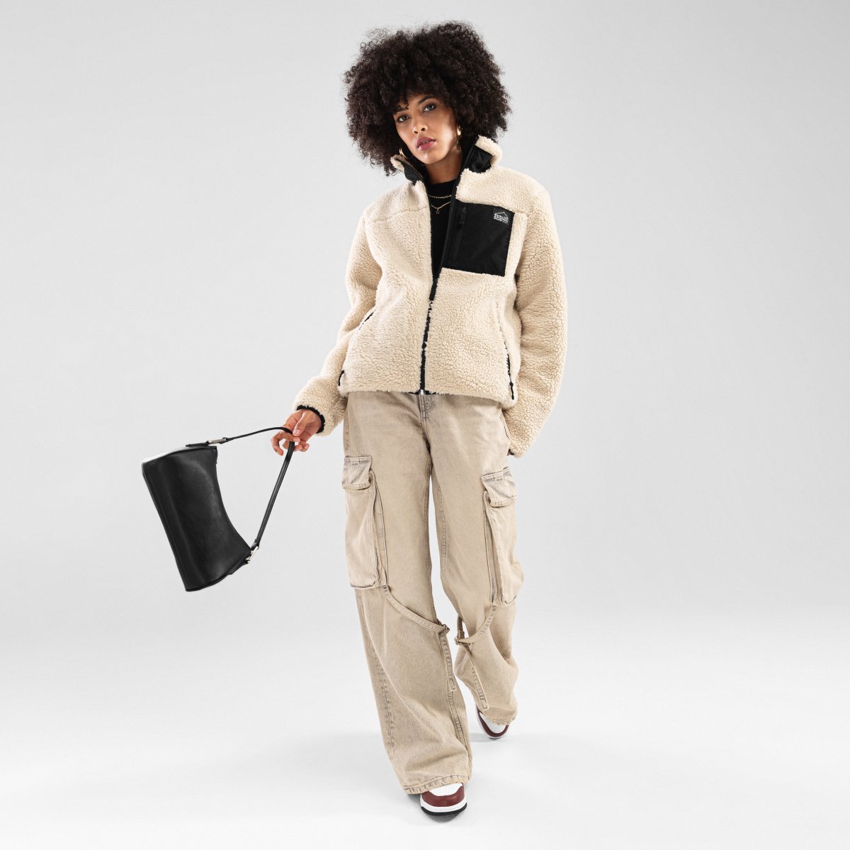 Imagen 3 de Chaqueta sherpa de mujer Levi-W Siroko - Marrón Marrón