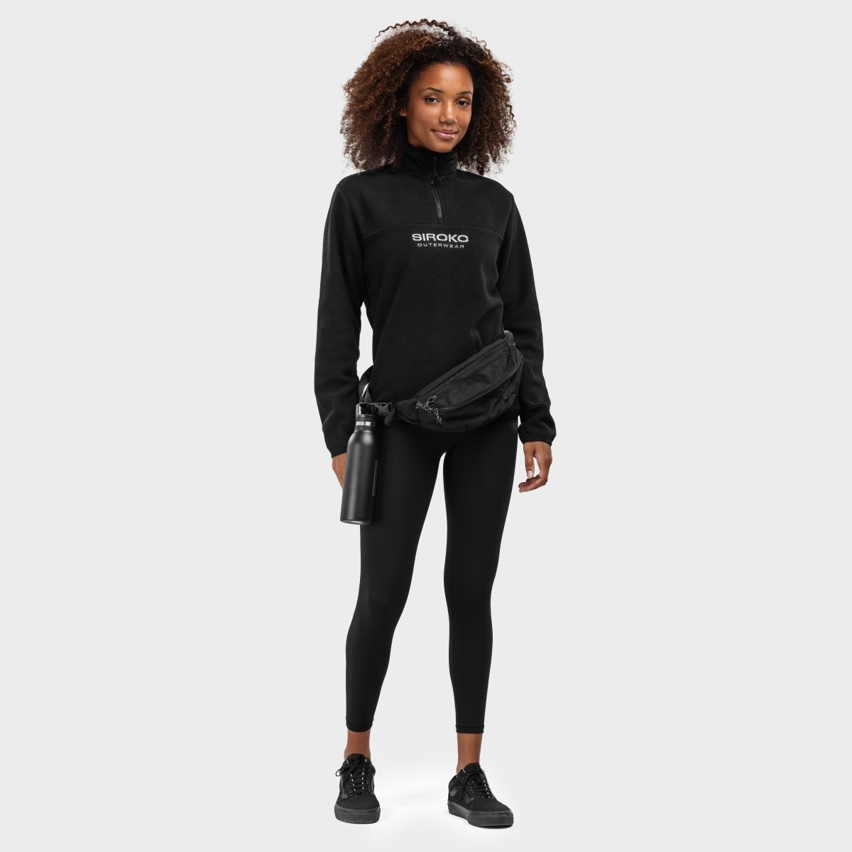 Polar grueso mujer Siroko - Negro Negro-4