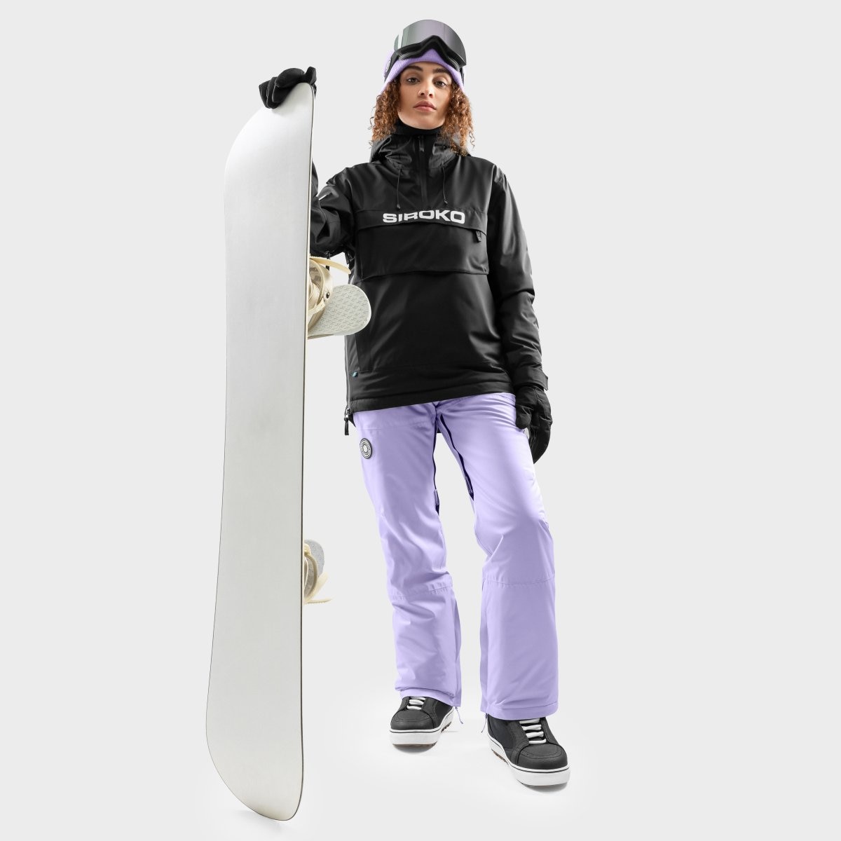 Pantalón de nieve mujer P1-W Siroko - Lila Lila-3