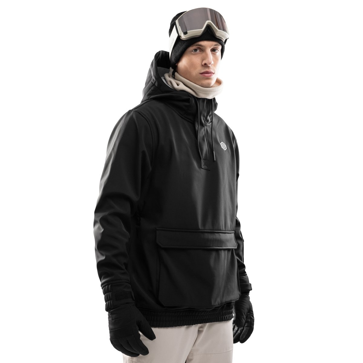 Siroko Chaqueta para snowboard/esquí hombre W3 Negro / Blanco