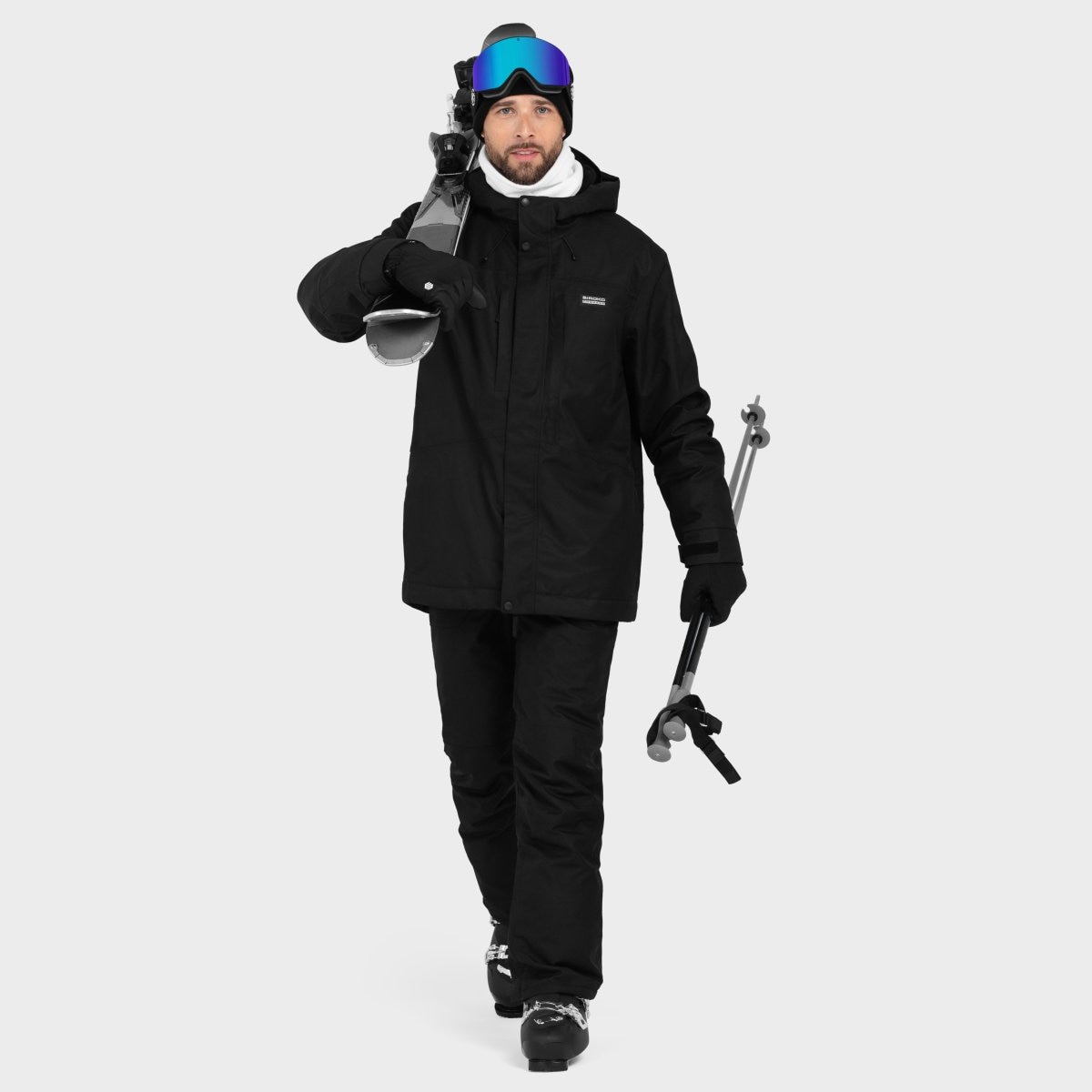 Imagen 4 de Chaqueta para snowboard/esquí hombre W4 Siroko - Negro Negro