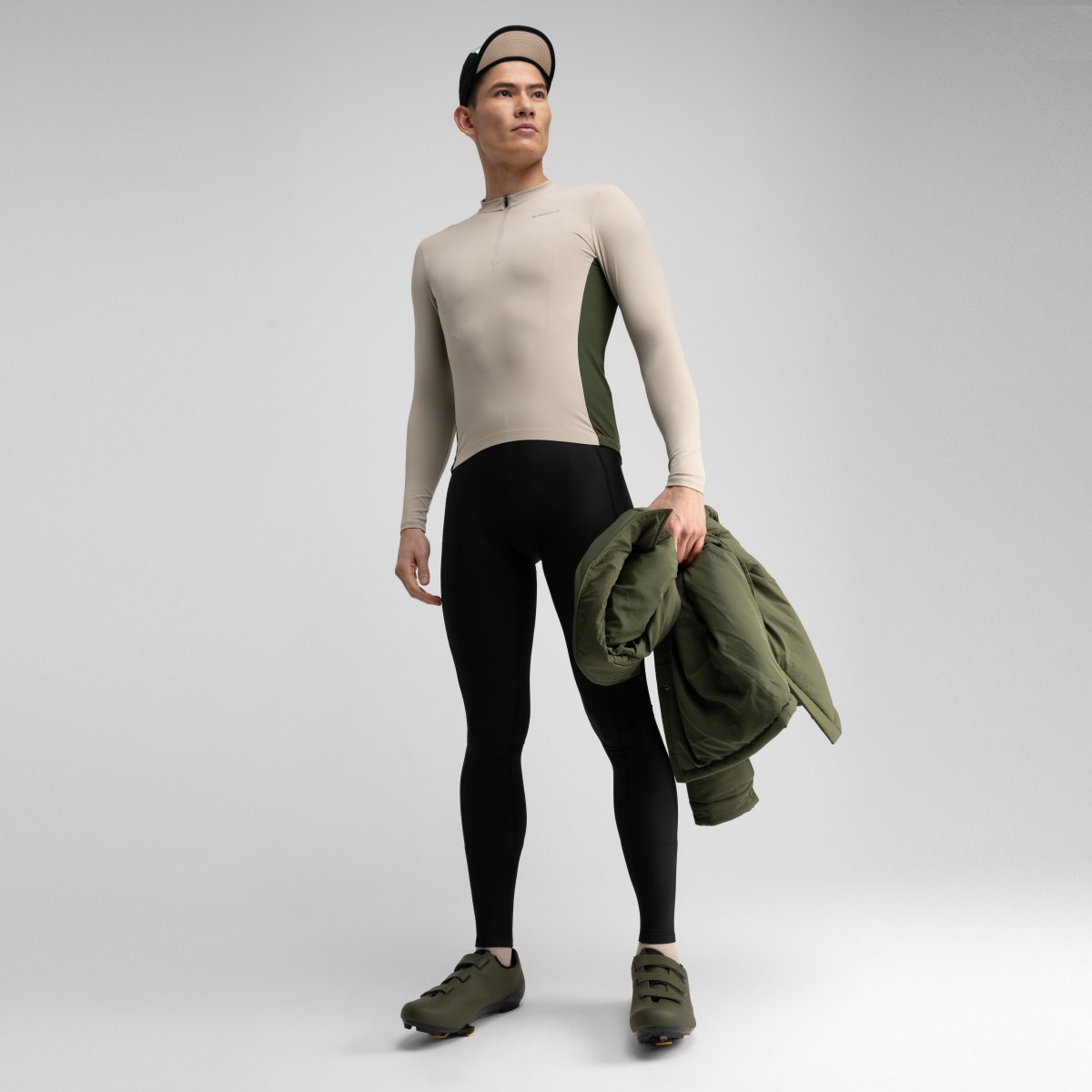 Maillot de gravel manga larga hombre GM3 Siroko - Marrón Marrón-3
