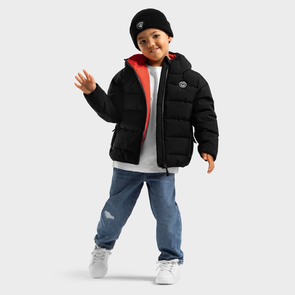 Chaqueta acolchada resistente al agua de niño Trend Siroko - Negro Negro-4