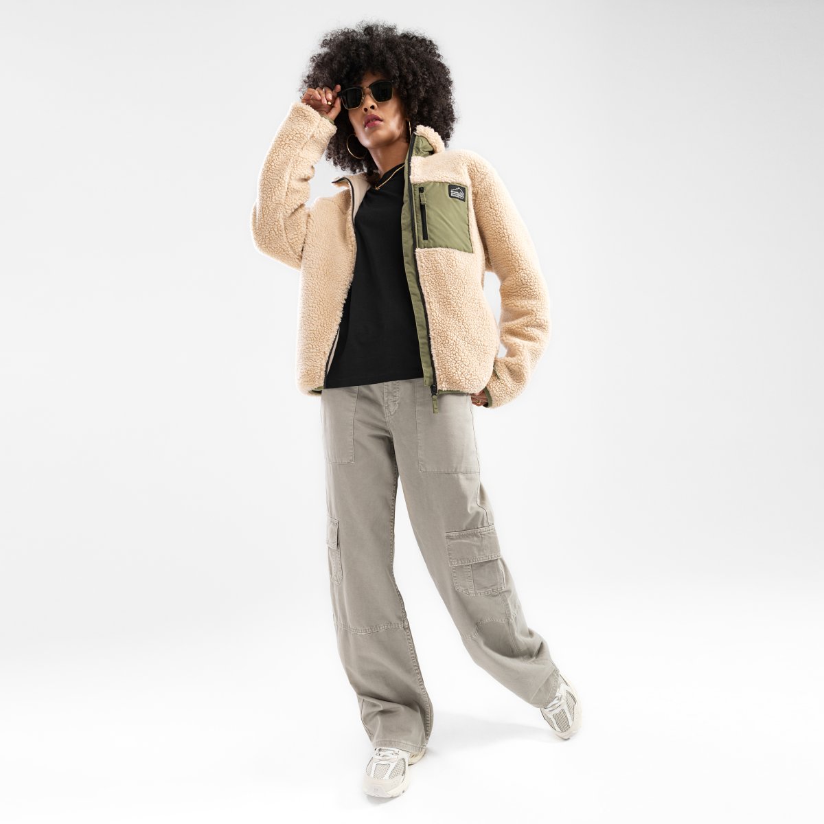 Imagen 3 de Chaqueta sherpa de mujer Walnut-W Siroko - Marrón Marrón