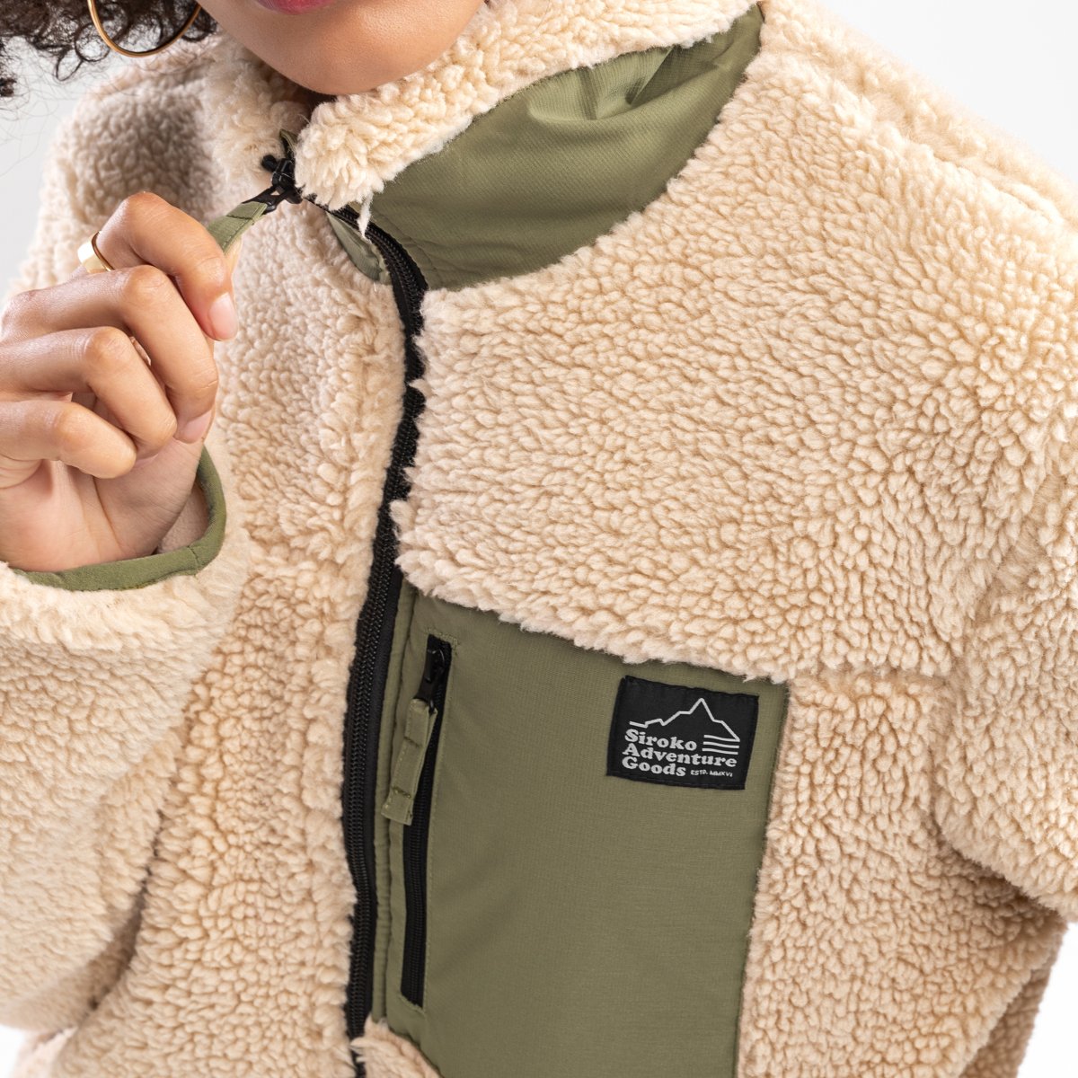 Imagen 4 de Chaqueta sherpa de mujer Walnut-W Siroko - Marrón Marrón
