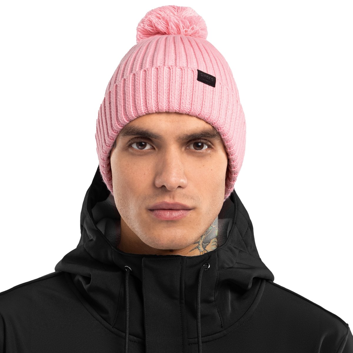 Imagen 0 de Gorro de invierno con pompón Lulu Siroko Rosa