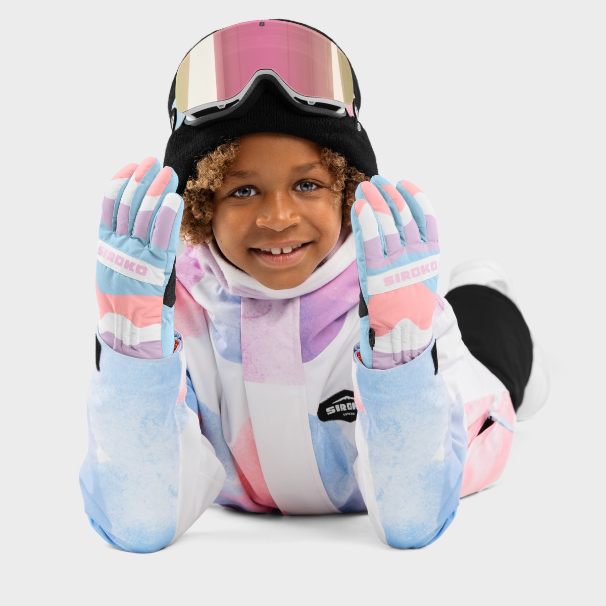 Guantes térmicos esquí niños Bubbles Siroko - Multicolor Multicolor-4