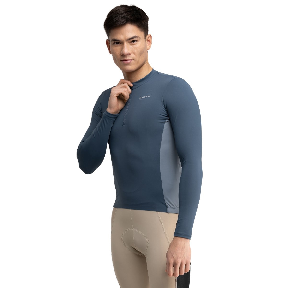 Maillot de gravel manga larga hombre GM3 Siroko - Azul Azul-1
