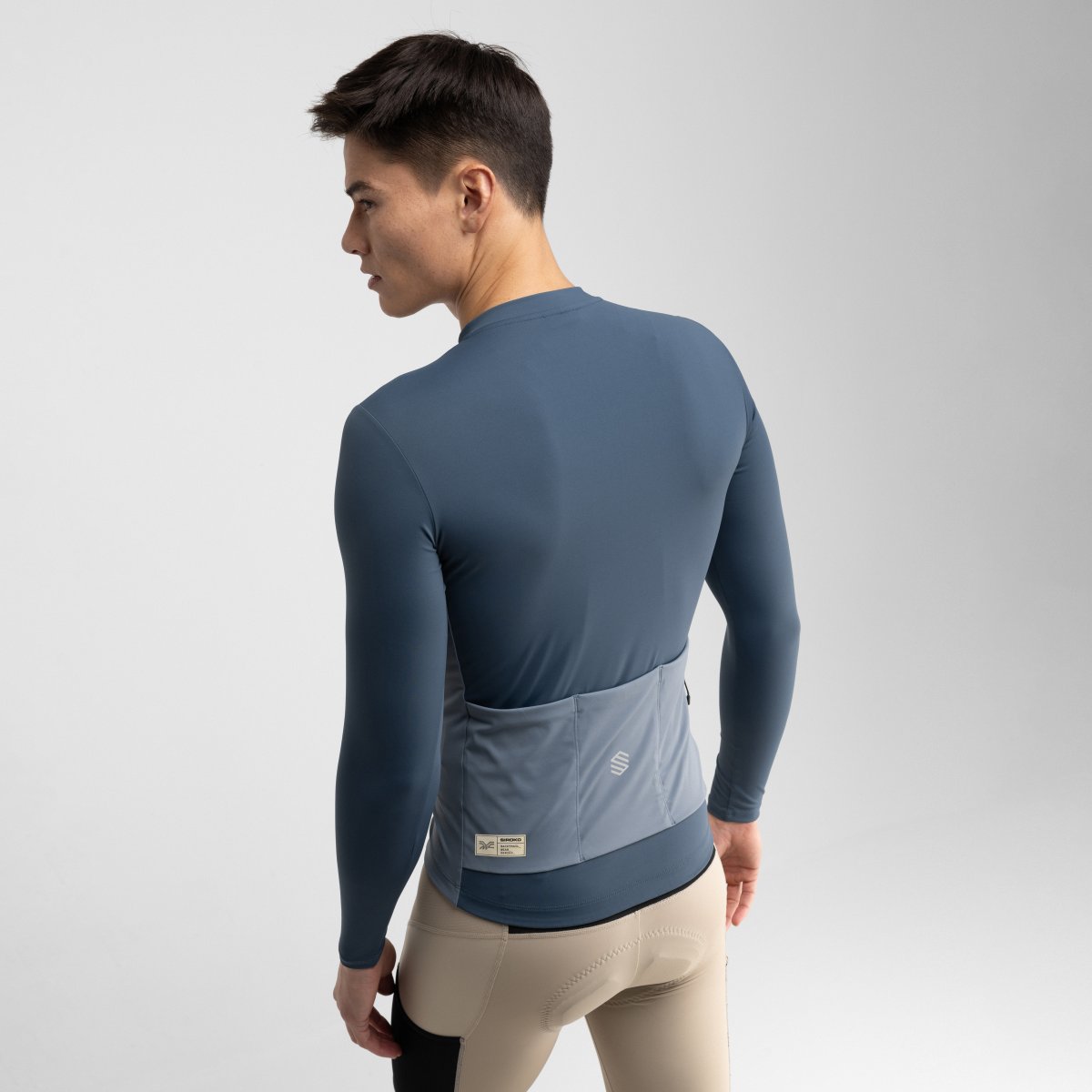 Maillot de gravel manga larga hombre GM3 Siroko - Azul Azul-2
