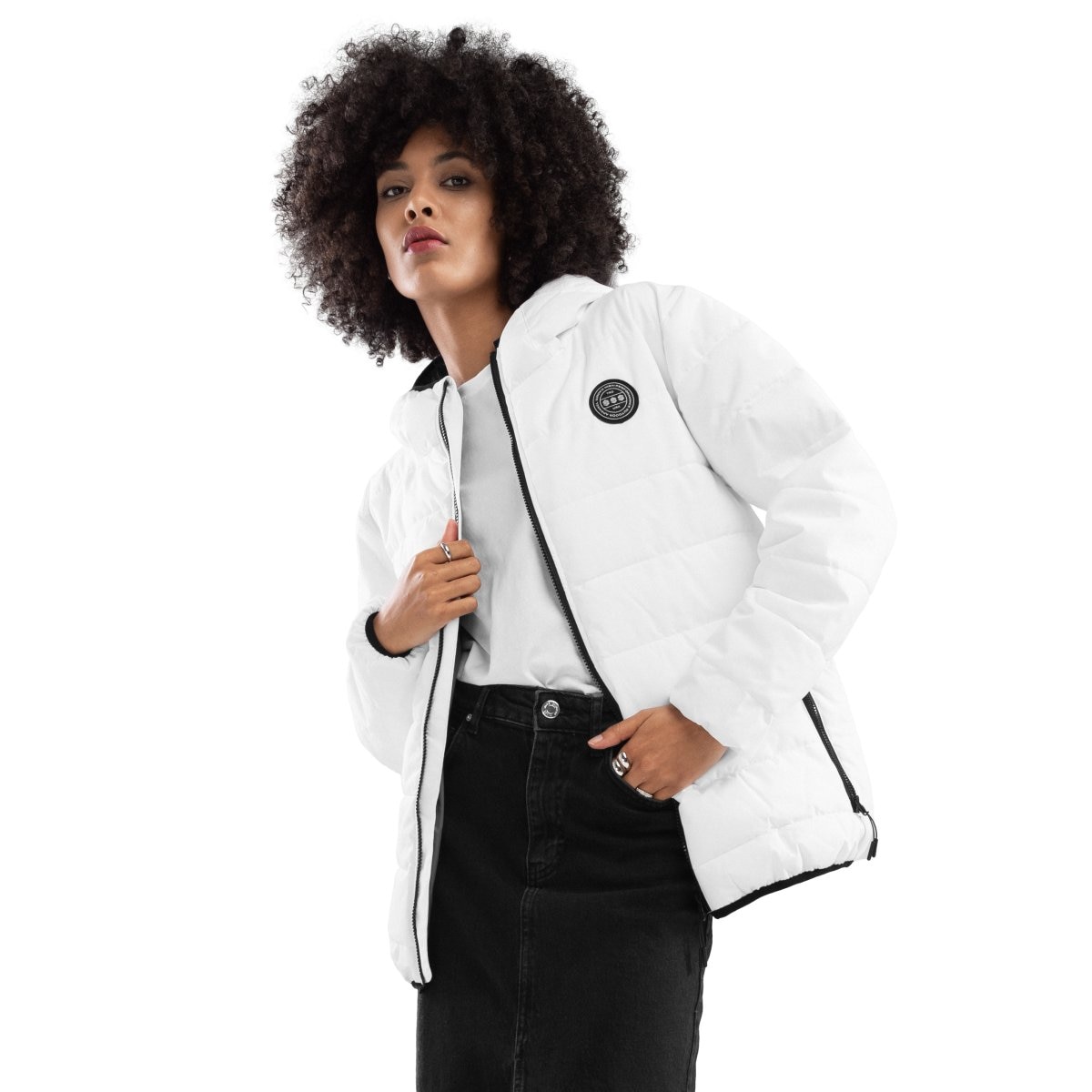 Siroko Chaqueta acolchada resistente al agua lifestyle mujer Natur-W Blanco