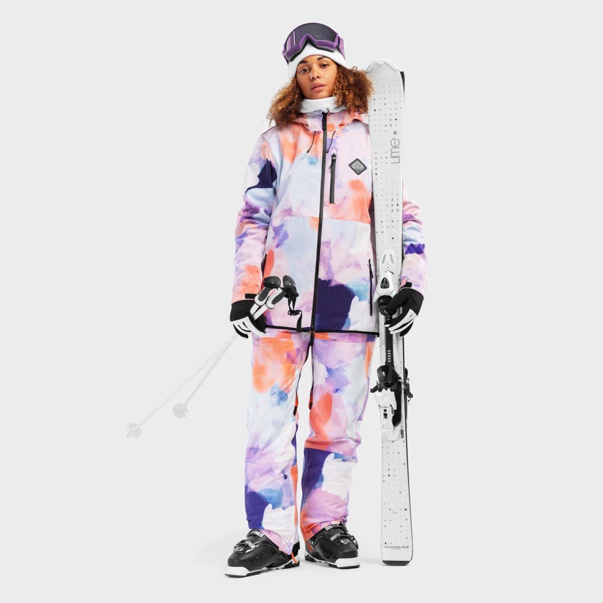 Chaqueta esquí y nieve mujer W2-W Chréa Siroko - Multicolor Multicolor-4