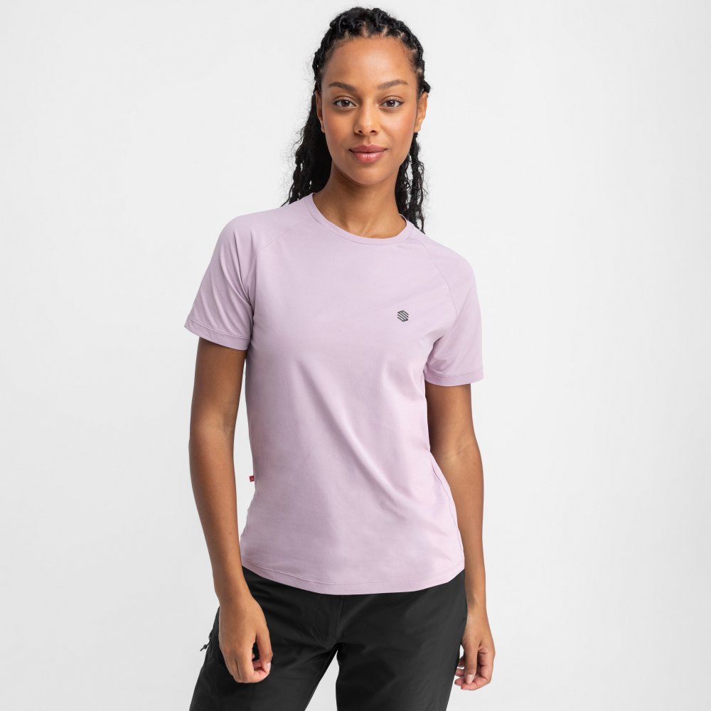 Siroko Camiseta manga corta montaña de mujer Stave Morado
