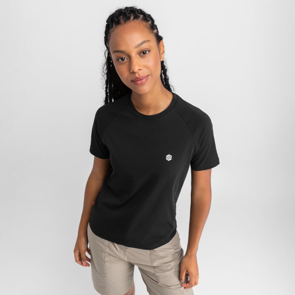 Imagen 0 de Camiseta manga corta montaña de mujer Eiger Siroko Negro