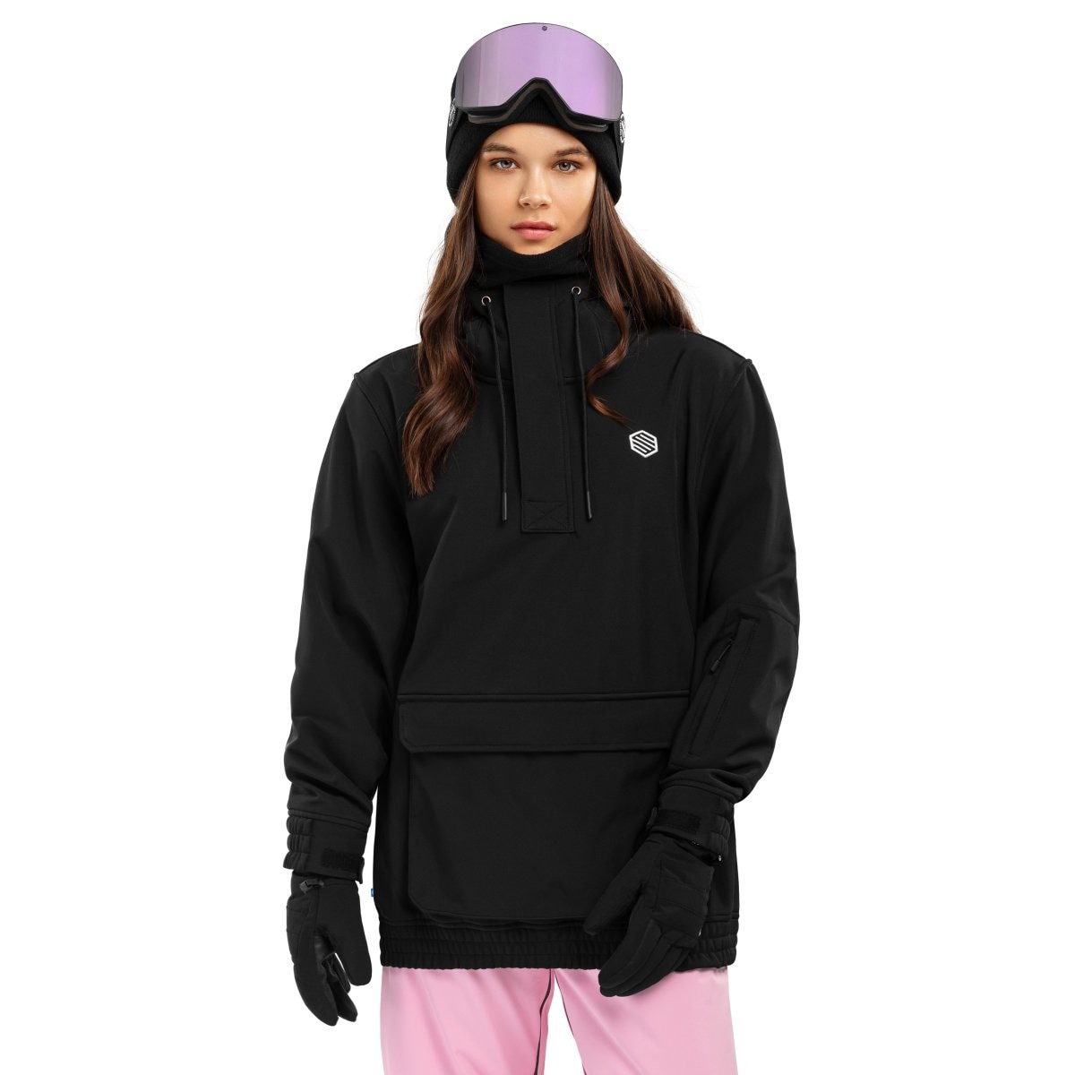 Siroko Chaqueta para snowboard/esquí mujer W3-W Negro / Blanco