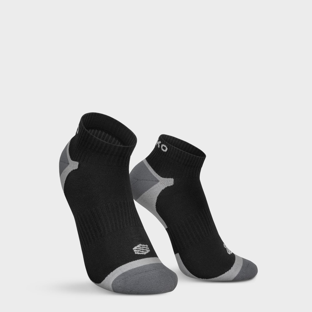 Siroko Calcetines de montaña caña baja unisex Loerie Negro