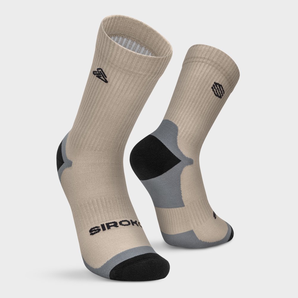 Calcetines de montaña caña alta unisex Addo Siroko - Marrón Marrón-2