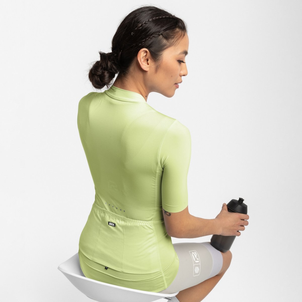 Maillot de manga corta ultraligero mujer SRX Siroko - Verde flúor Verde flúor-2