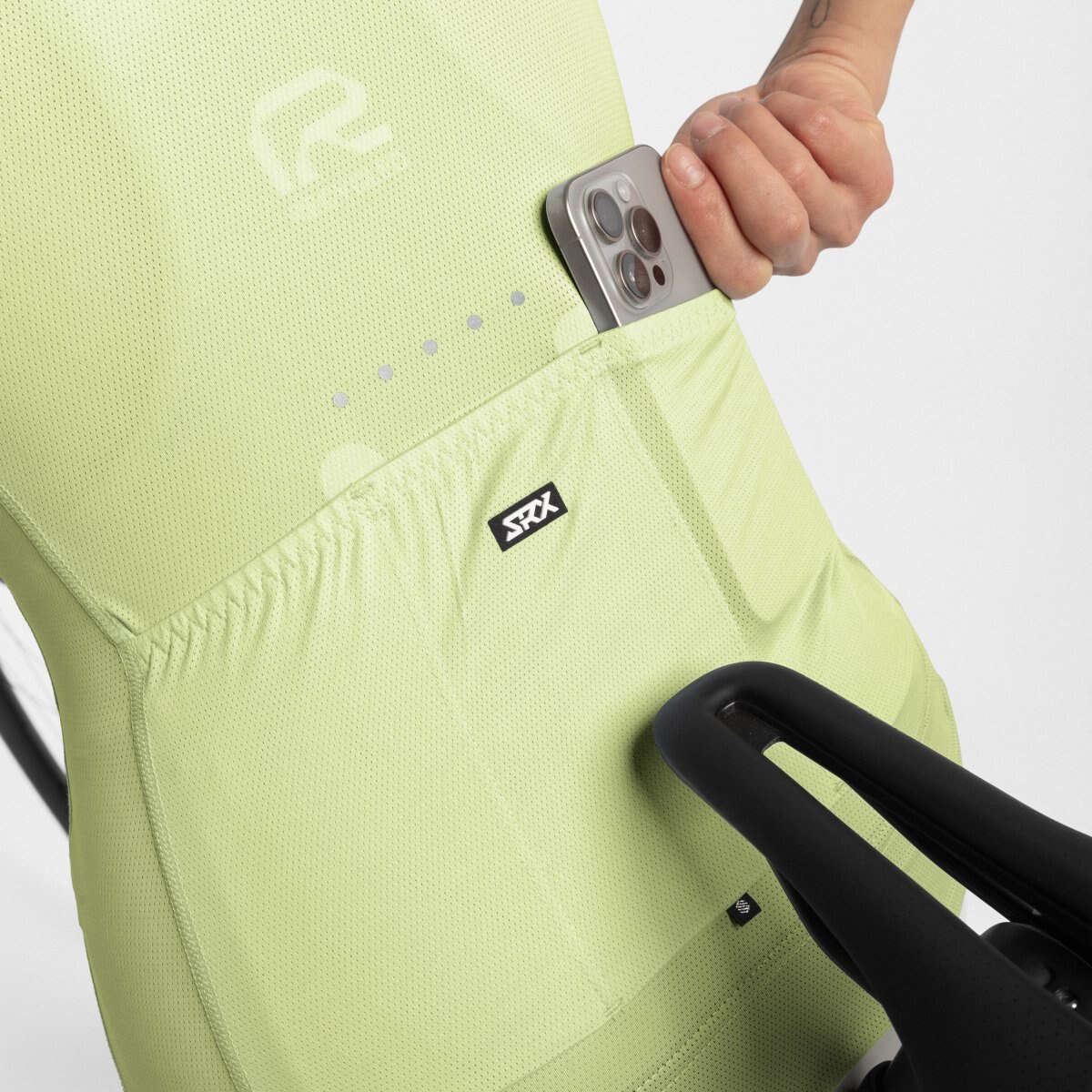 Maillot de manga corta ultraligero mujer SRX Siroko - Verde flúor Verde flúor-5