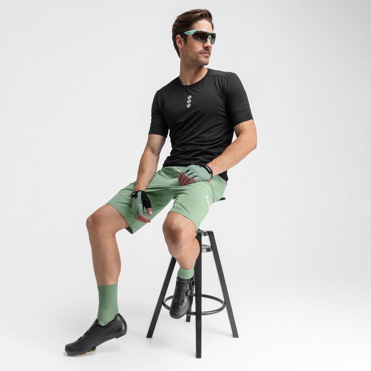 Bermuda gravel de hombre Gravel-Short Siroko - Verde claro Verde claro-3