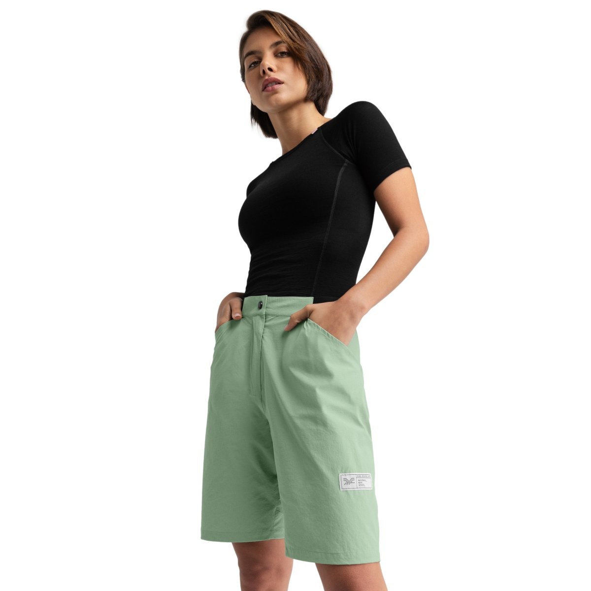 Siroko Pantalón corto gravel de mujer Gravel-Short-W Negro