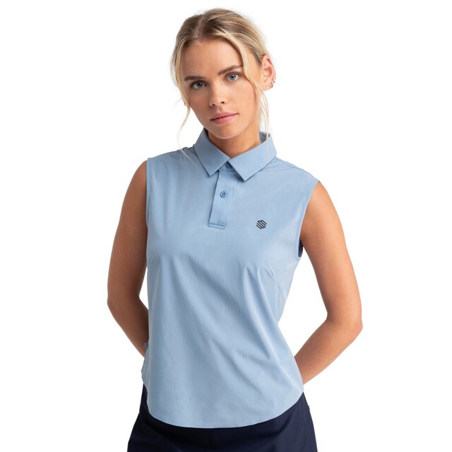 Imagen 0 de Polo técnico sin mangas golf de mujer Llorea Blue Siroko