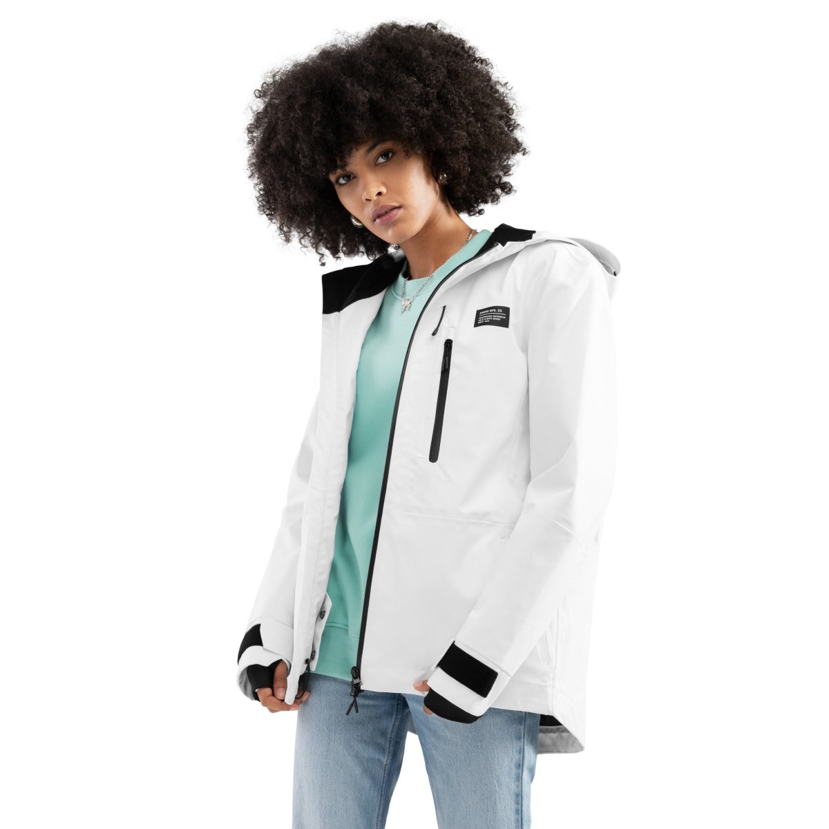 Chaqueta de mujer W5-W Megeve LF Siroko Blanco Blanco-1