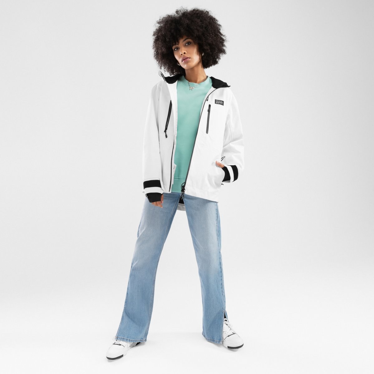 Chaqueta de mujer W5-W Megeve LF Siroko Blanco Blanco-3