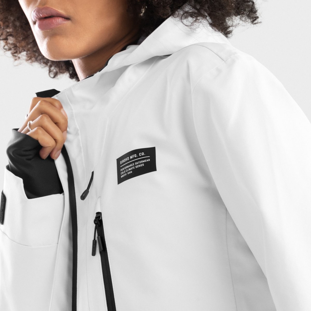 Chaqueta de mujer W5-W Megeve LF Siroko Blanco Blanco-4