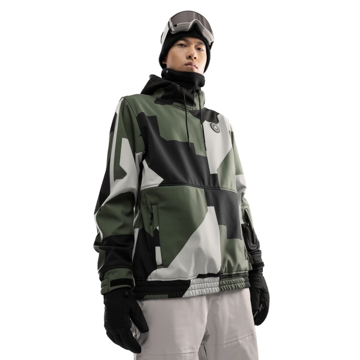 Siroko Chaqueta para snowboard/esquí hombre W1 Blanco / Negro
