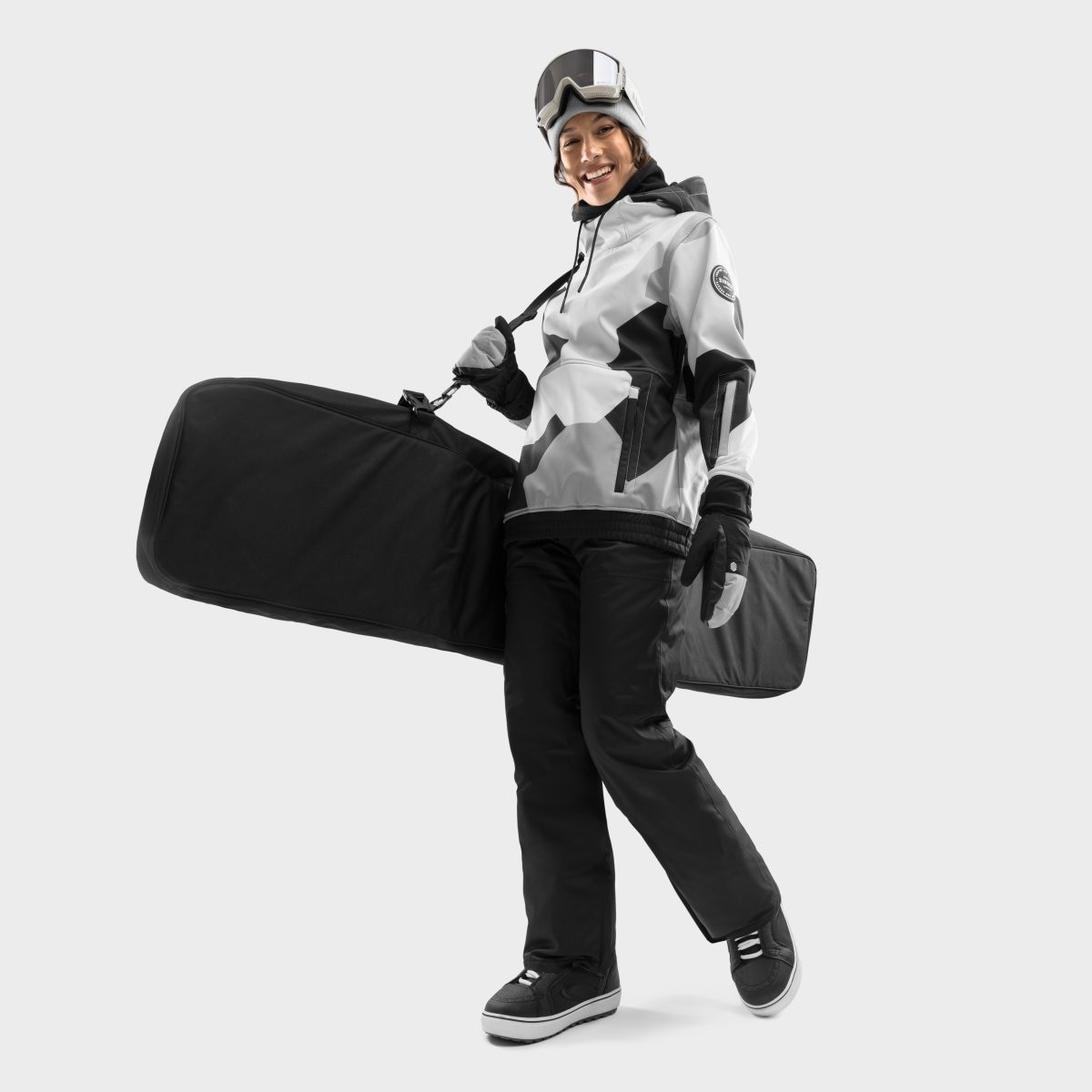 Imagen 3 de Chaqueta para snowboard/esquí mujer W1-W Siroko - Gris Gris