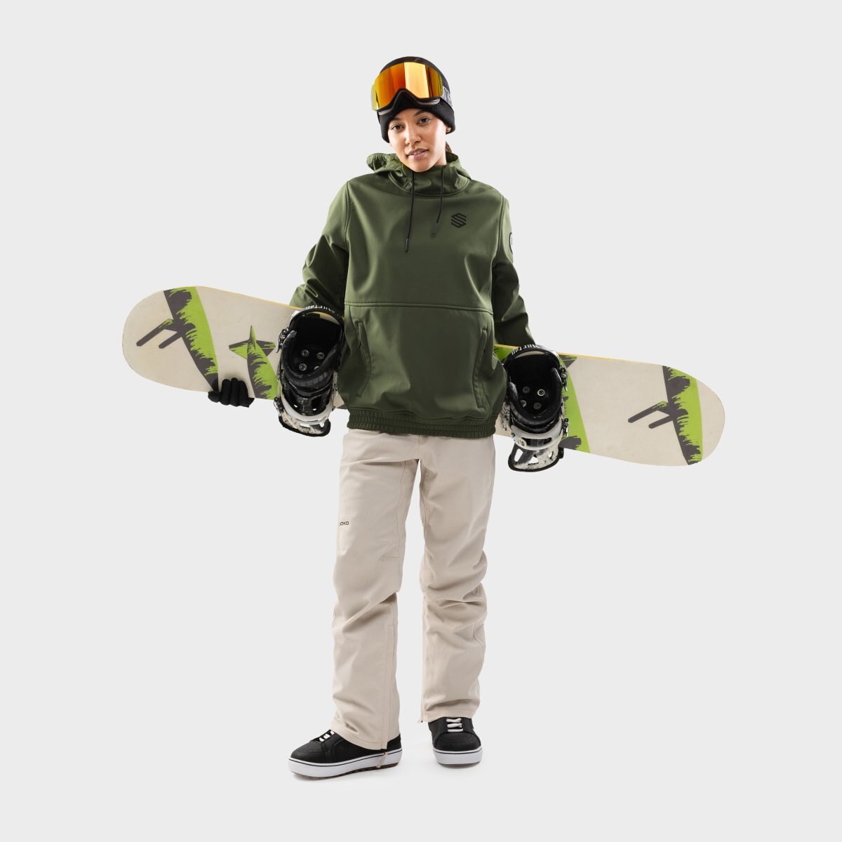 Chaqueta para snowboard/esquí mujer W1-W Siroko - Verde oscuro Verde oscuro-3