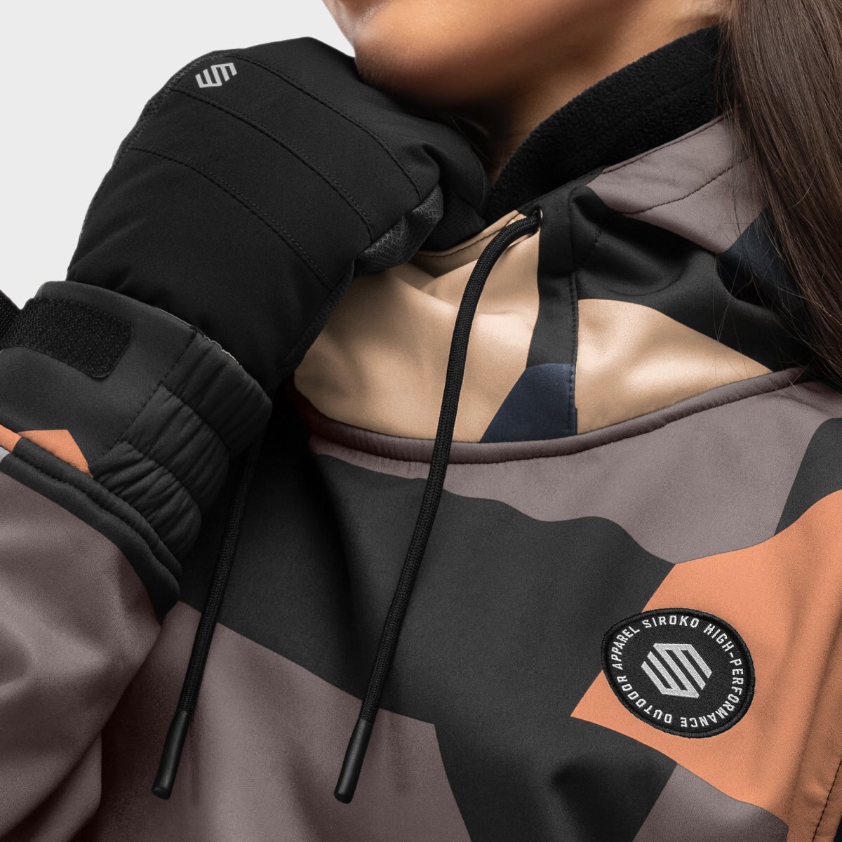 Chaqueta para snowboard/esquí mujer W1-W Siroko - Marrón Marrón-5