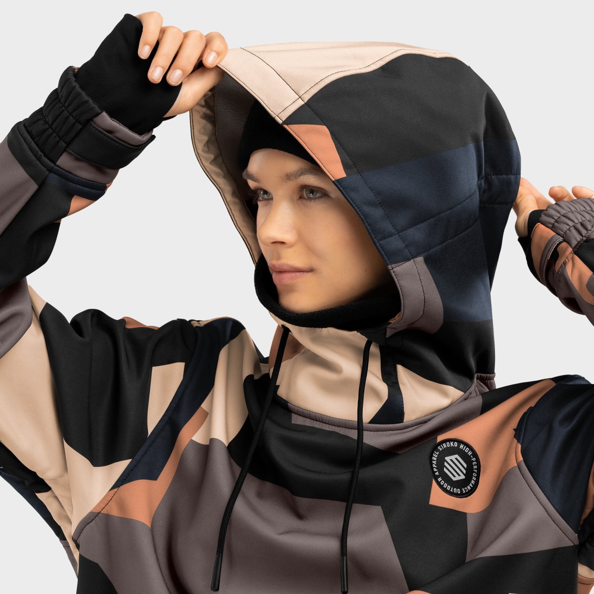 Chaqueta para snowboard/esquí mujer W1-W Siroko - Marrón Marrón-6