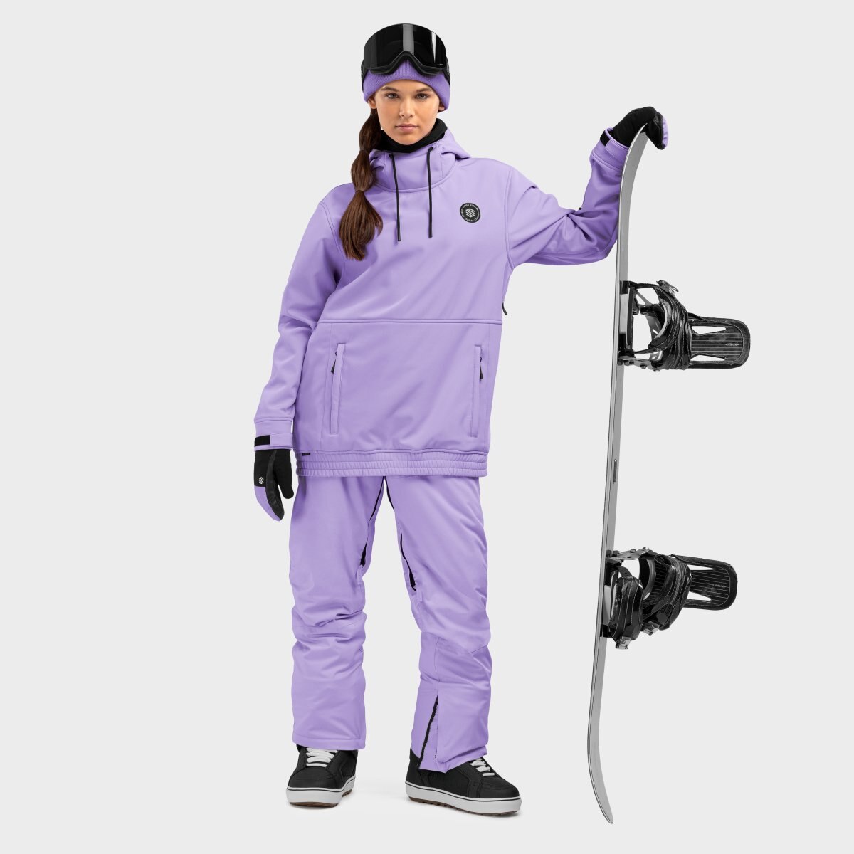 Chaqueta para snowboard/esquí mujer W1-W Siroko - Violeta Violeta-3