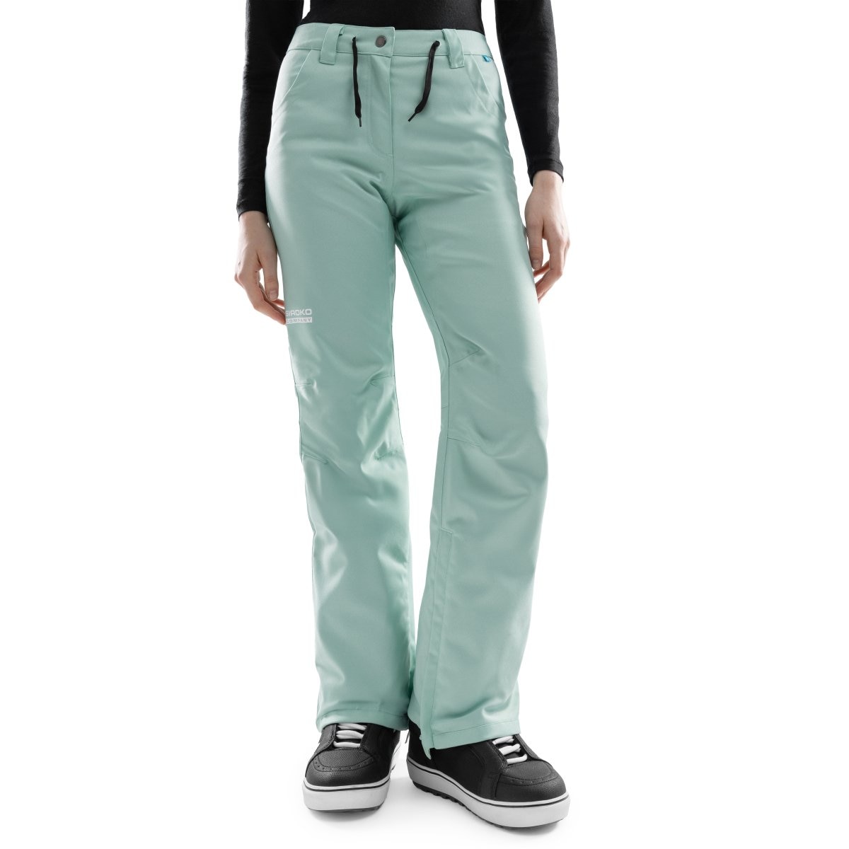 Pantalón de nieve hardshell mujer P2-W Siroko - Verde claro Verde claro-1