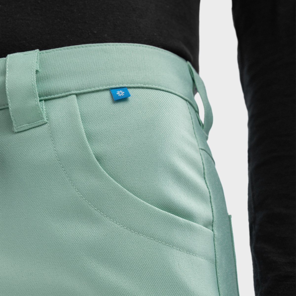 Pantalón de nieve hardshell mujer P2-W Siroko - Verde claro Verde claro-5