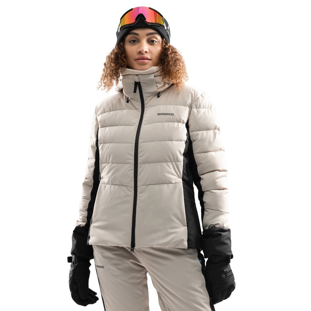 Chaqueta de esquí de mujer W7-W Ylläs Siroko - Marrón Marrón-1