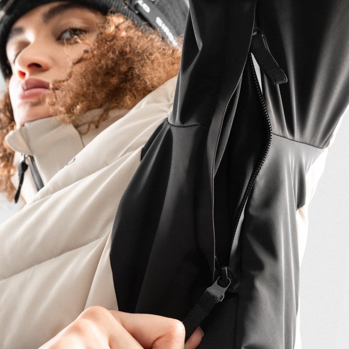 Chaqueta de esquí de mujer W7-W Ylläs Siroko - Marrón Marrón-5