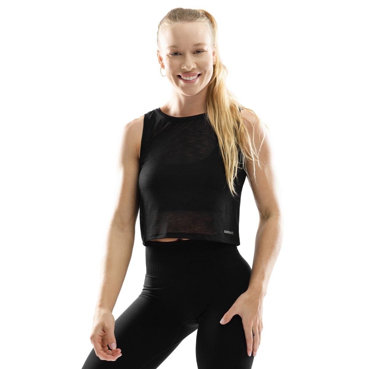 Imagen 0 de Top de entrenamiento de mujer  Gym-CropSleeveless Siroko Crudo