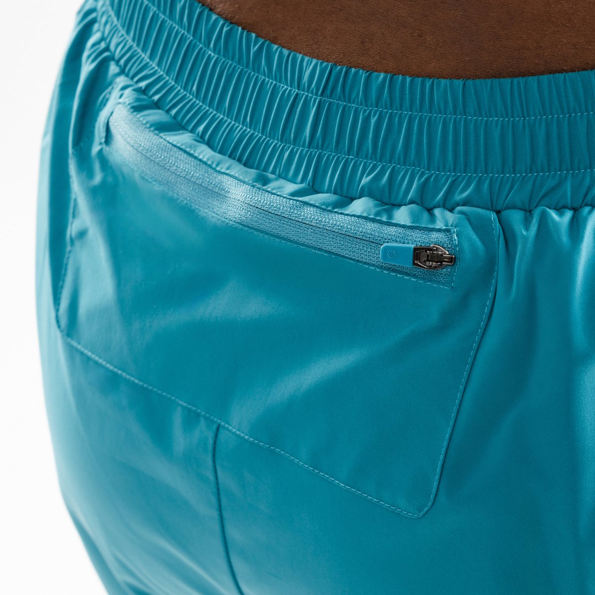 Short deportivo doble capa de mujer Gym-DoubleShorts-W Siroko - Turquesa Turquesa-4