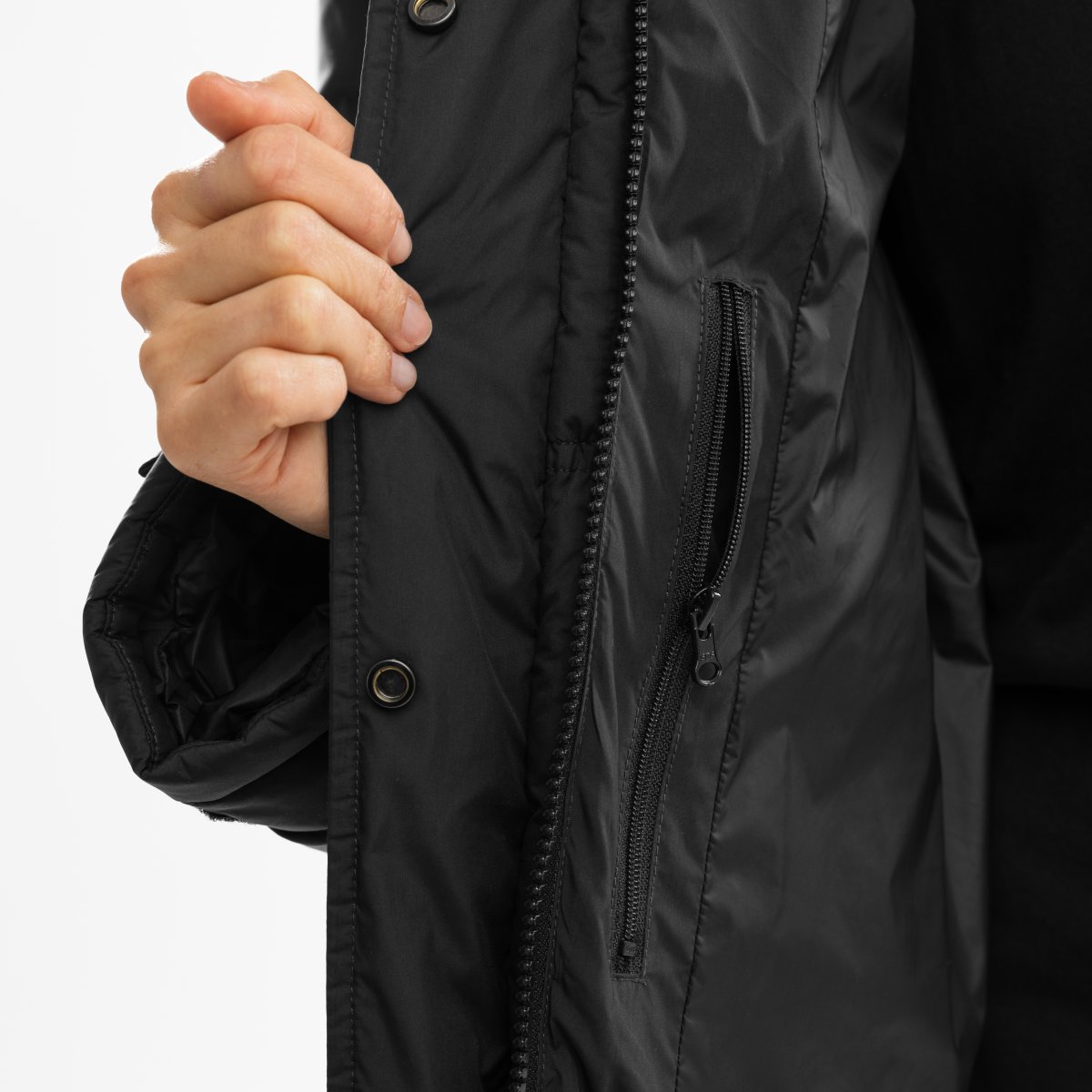 Abrigo acolchado oversize mujer Siroko - Negro Negro-6