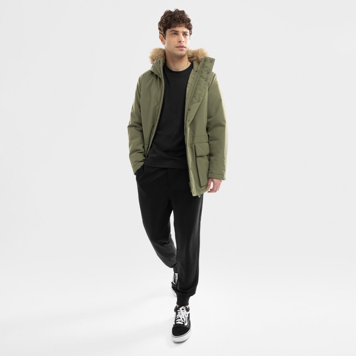 Parka acolchada hombre Siroko - Verde Verde-3