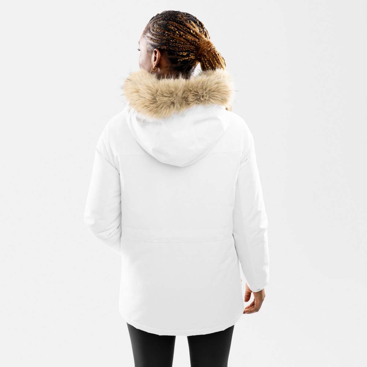 Parka acolchada mujer Abisko Siroko - Blanco Blanco-2