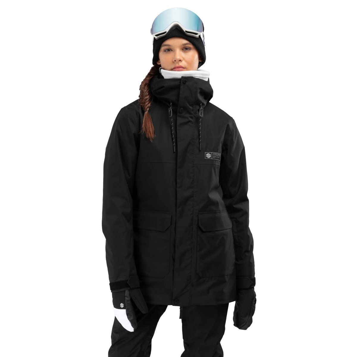Chaqueta para snow y esquí premium de mujer Ultimate Gstaad Siroko - Negro Negro-1