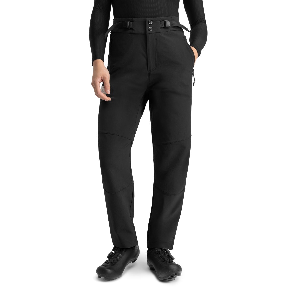 Imagen 0 de Pantalones largos de ciclismo gravel mujer Jeju Siroko Negro