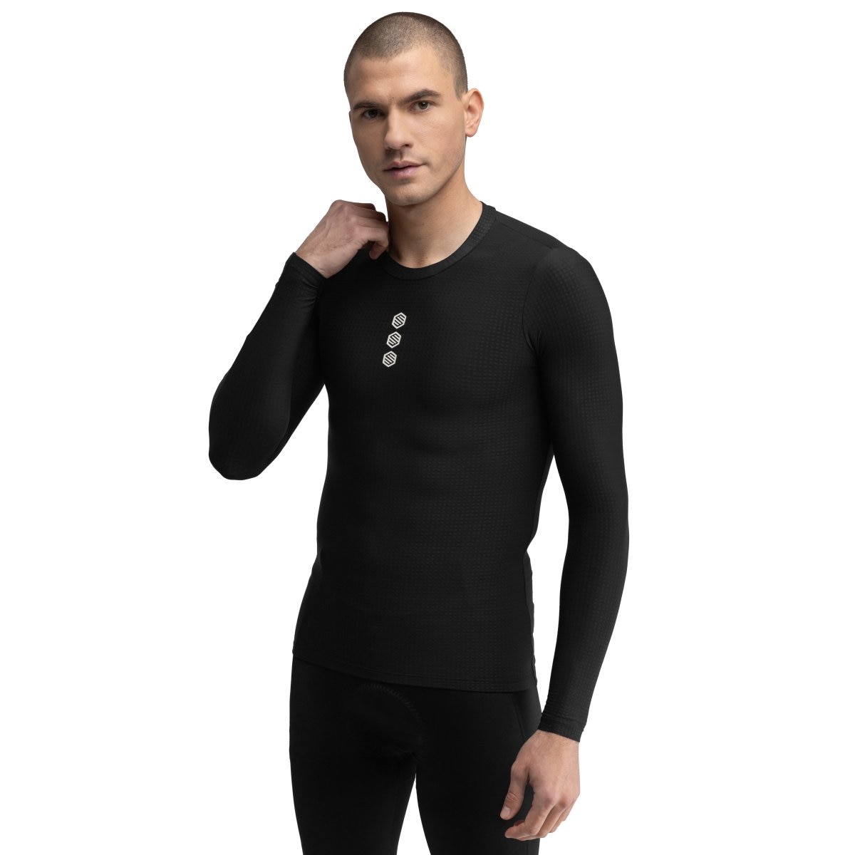 Siroko Camiseta interior térmica de ciclismo gravel hombre Ring Road Negro