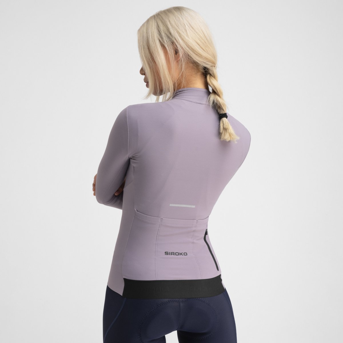 Maillot térmico ciclismo manga larga de mujer M7 Siroko - Lila Lila-2