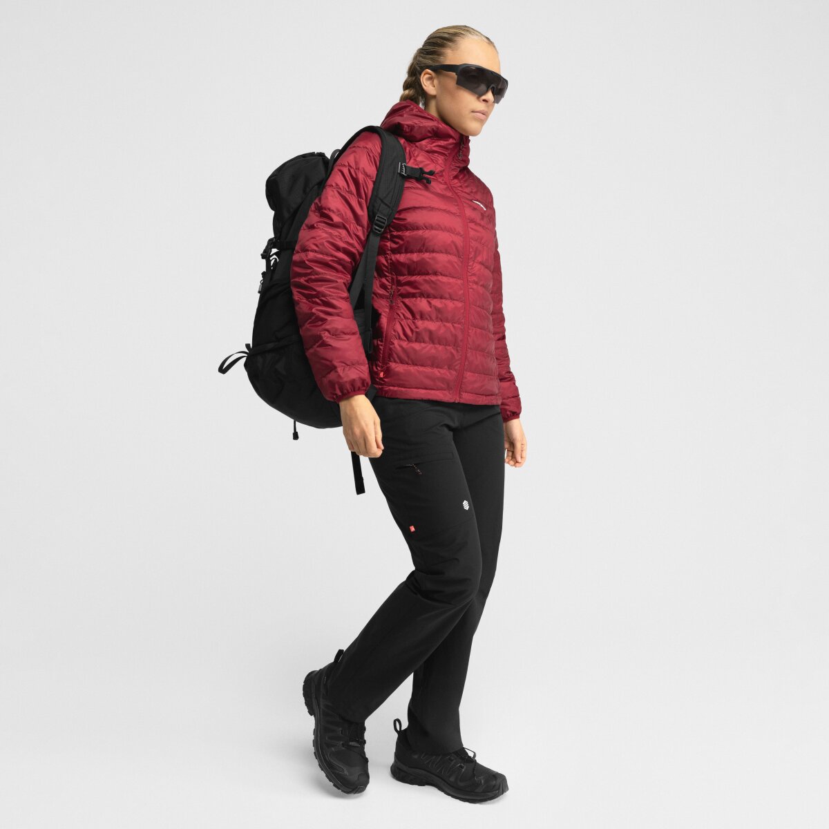 Chaqueta insulada ultraligera montaña mujer Siroko - Rojo Rojo-3