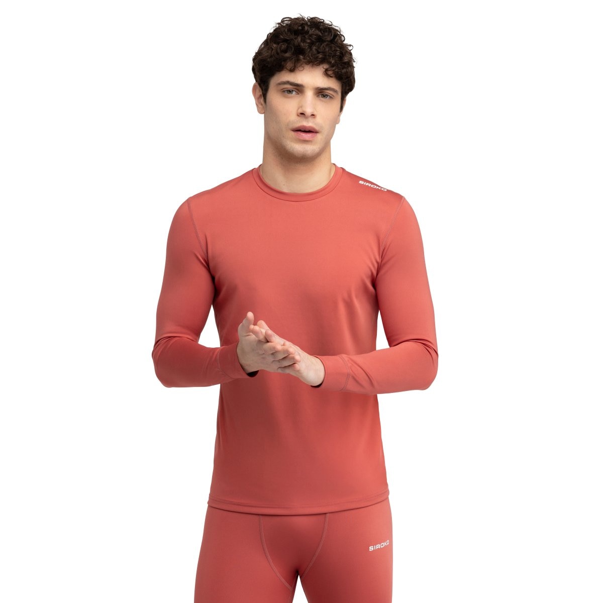 Imagen 0 de Camiseta interior térmica montaña hombre Talus Siroko Rojo