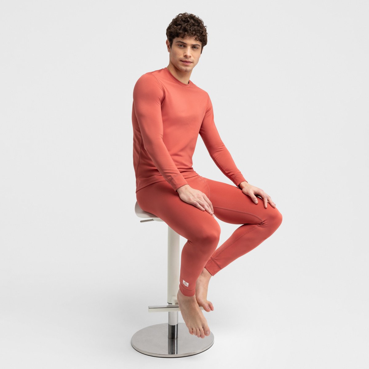 Leggings térmicos montaña hombre Cornice Siroko - Rojo Rojo-3